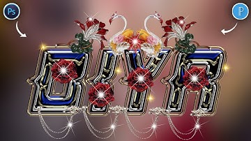 Glass Font Editing Name On Ps Touch PixelLab Step By Step How To Make Glass Font | Zarraq Creation