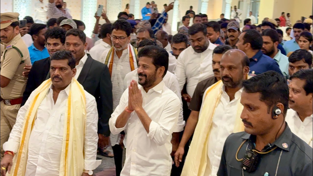 CM Revanth Reddy visited Gudem Mahipal Reddy Son Reception | Telangana CM Revanth Reddy Entry 💥