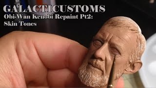 GalactiCustoms: 1/6 Paint Tutorial: Obi-Wan Kenobi- Pt 2 Skin Tones