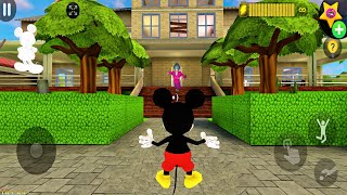 Playing as Mickey Mouse in Scary Teacher 3D and Trolling Miss T Gameplay