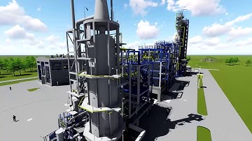Oil & Gas Plant 3D Animation - Modeled in Aveva Pdms (SKH)