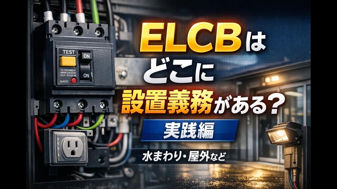 【漏電遮断器】ELCB設置義務の3大基準と15mA規定の正体とは？