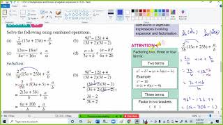13 F2 C2 Multiplication and Division of algebraic expression Ex 19 20