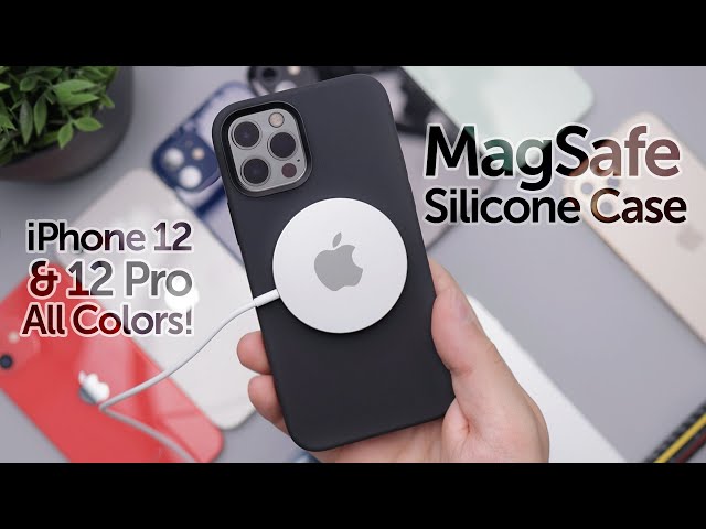 Apple iPhone 12 and iPhone 12 Pro Silicone Case with MagSafe - Black