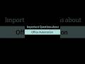 Important Questions about Office Automation | Computer in JST| office automation in JST
