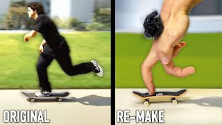 ReMaking Skate Video With a Fingerboard!