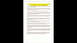 Progressive Care RN A v1 Test 65 Questions with 100 Correct Answers Verified Updated 20233630
