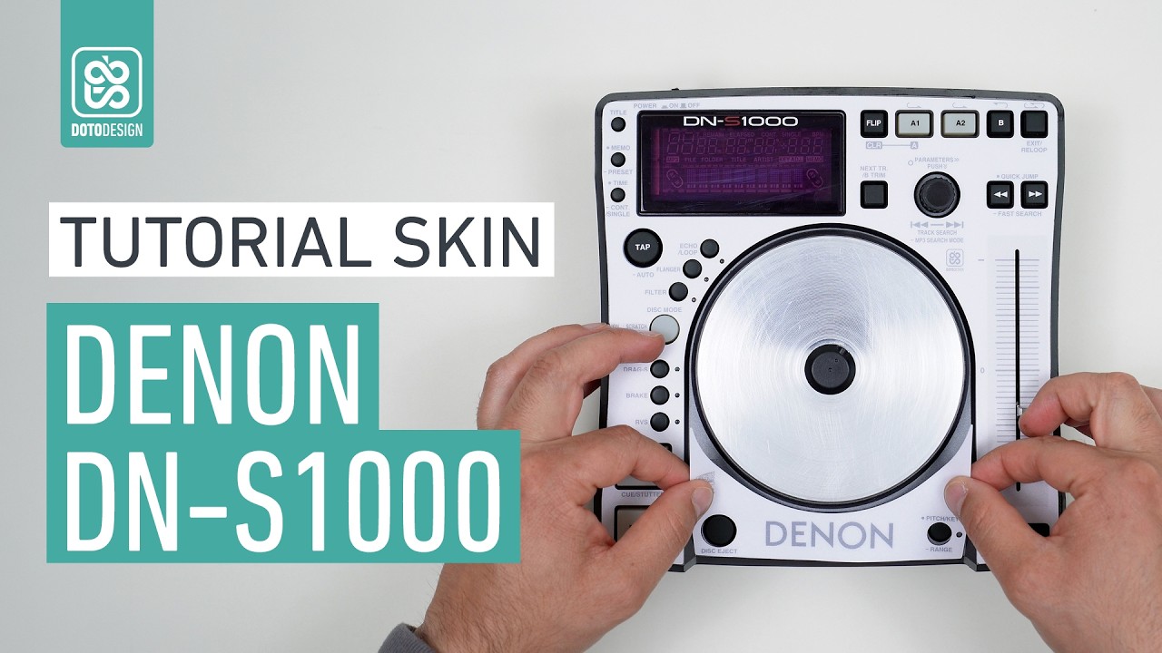 Denon DN-S1000 White Skin - How to apply a DJ Player Skin