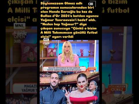HANDE SARIOĞLU YAĞMUR TANRISEVSİN İ HEDEF ALINCA TOPA TUTULDU #handesarıoğlu #yagmurtanrisevsin
