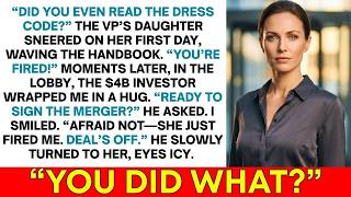 CEO's Daughter Fired Me on Day 1 - I Was About to Sign a $4 Billion Deal