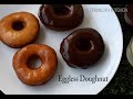 Eggless donut with homemade glaze   make fluffy donuts  glaze  crunchy kitchen