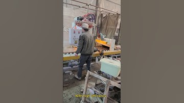 High efficiency multi-head texturing surface stone flaming machine