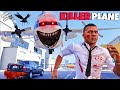 Gta  5  scary clashed air plane killed franklin  shinchan chop  in gta v mod