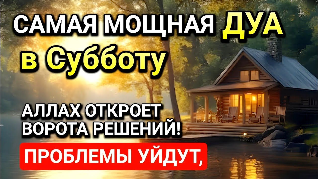 Самая сильная дуа в Субботу! Ризк, богатство, успех, счастье!