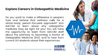 Explore Careers in Osteopathic Medicine
