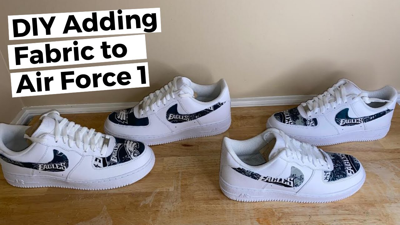 Diy Adding Fabric To Air Force 1 - Youtube