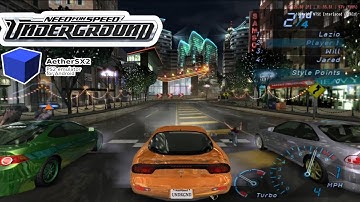 Need For Speed Underground Aethersx2 PS2 Emulator Gameplay Test And Lag FiX Settings ||