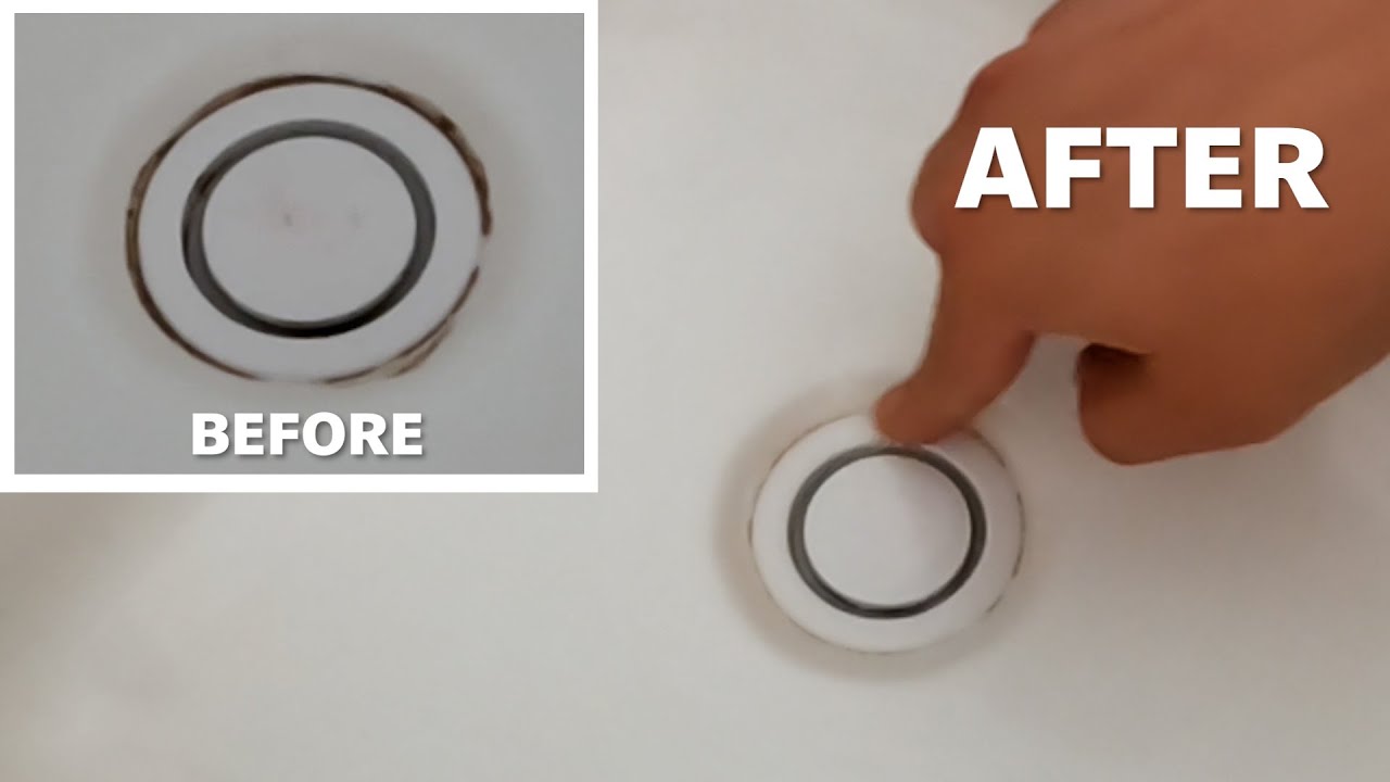 How to Remove Mold On Bathroom Sink Without Scrubbing & Brushing - YouTube