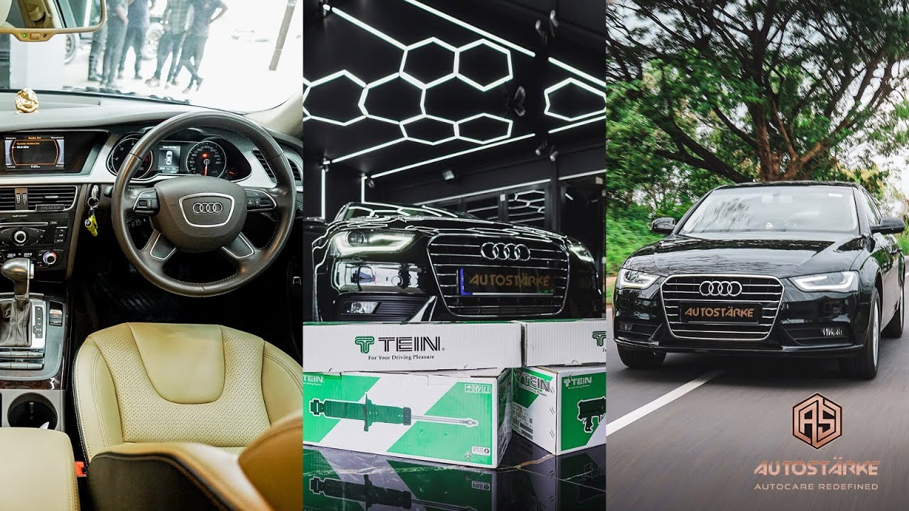 Protect Your Audi A4 with Feynlab Ceramic Coating & Tein Aftermarket Suspensions | Autostarke