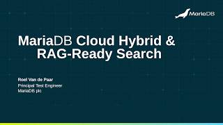 How To Build A Hybrid Rag App With Mariadb Cloud Vector Search & Mcp