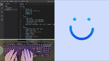 ASMR Programming - Make Smiley Preloader using Html CSS - No Talking