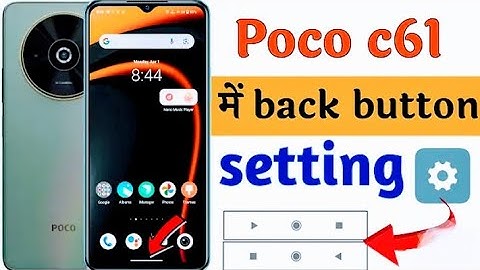 Poco C61 me back button setting #mobiledata #trending #smartphone #pocox3pro#settings#subscribe kare