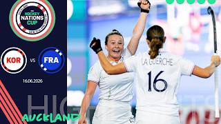 FIH Hockey Women's Nations Cup 2025-26: Match 7, Highlights: Korea vs France | #FIHNationsCup