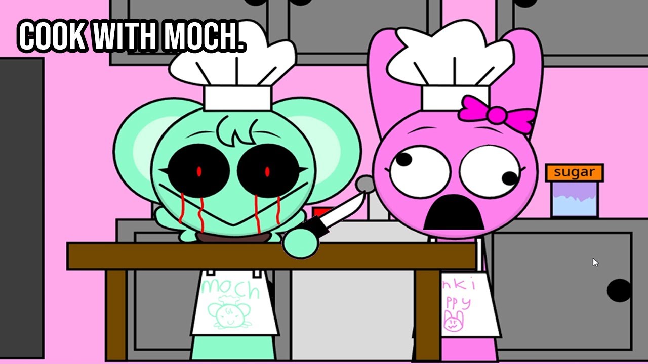 Cooking With MOCH Sprunki.. Why u do dis?