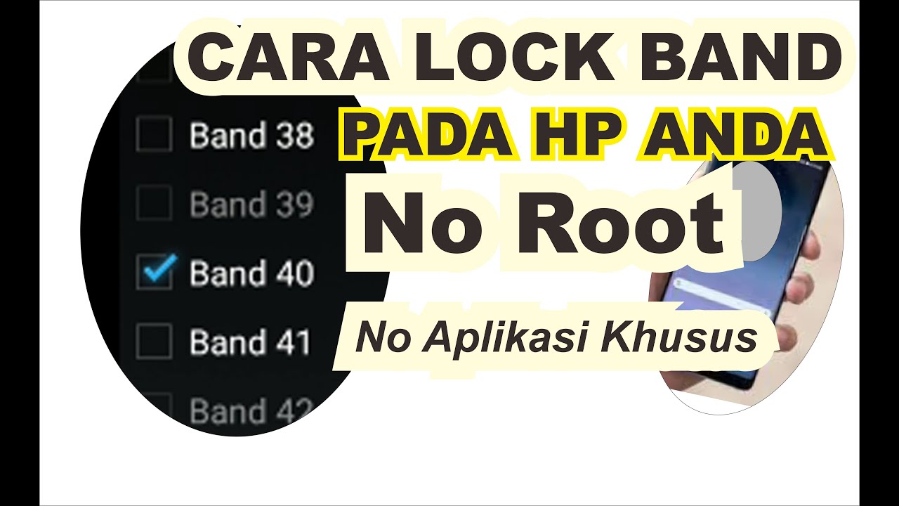 cara lock band frekuensi pada handphone - YouTube