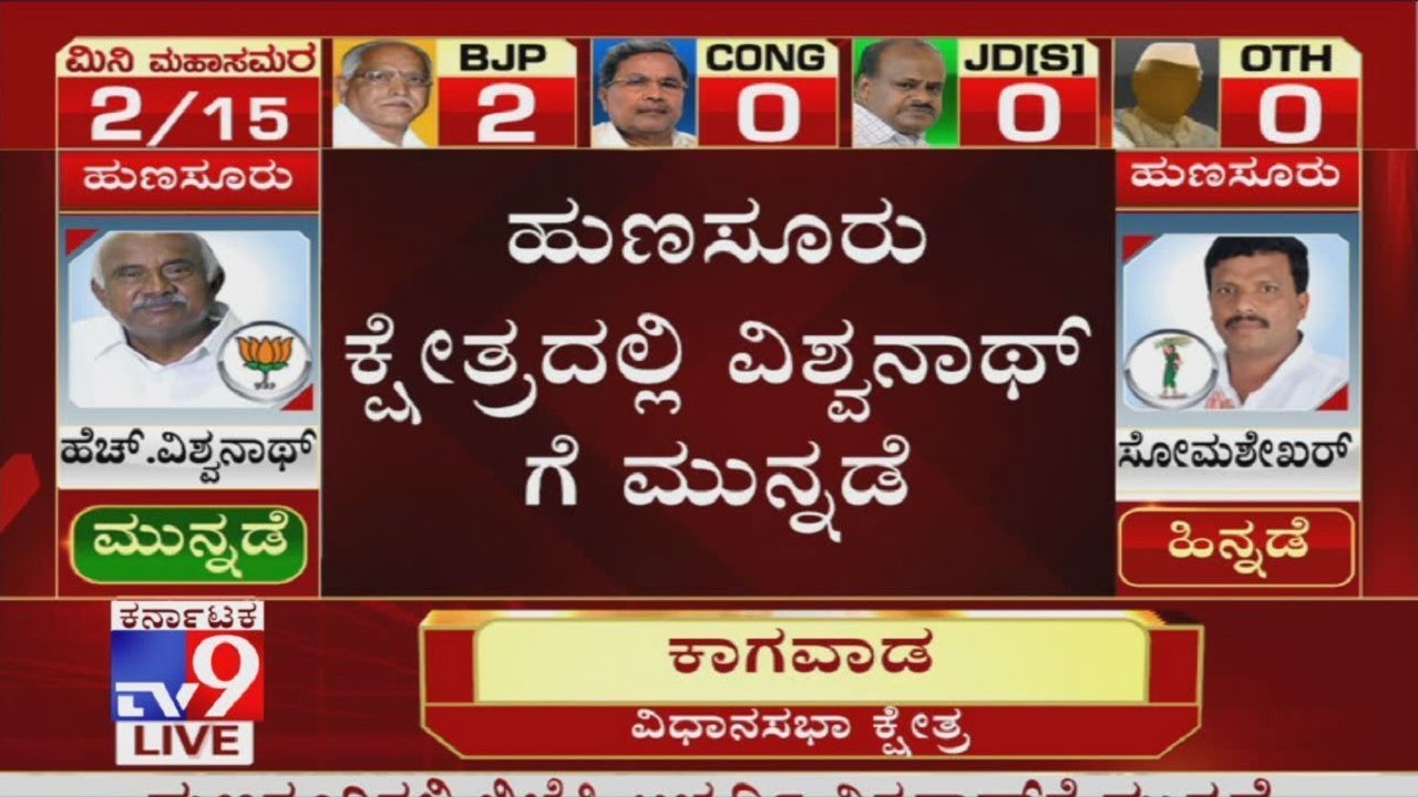 Karnataka Bypoll Results 2019: BJP H Vishwanath Leads In Postal Ballot Counting In Hunsur