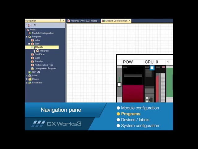 MELSOFT GX Works3 Tutorial No 3 Navigation Tree Mitsubishi