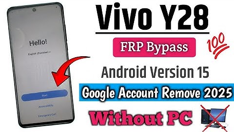 Vivo Y28 FRP Bypass Android Version 15 | vivo y28 Google Account Unlock New Method 20205 Without PC