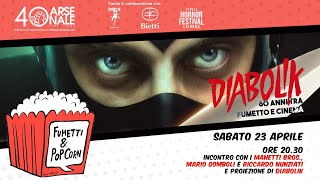 DIABOLIK 60 ANNI TRA FUMETTO E CINEMA - Incontro con Manetti Bros, Mario Gomboli, Riccardo Nunziati