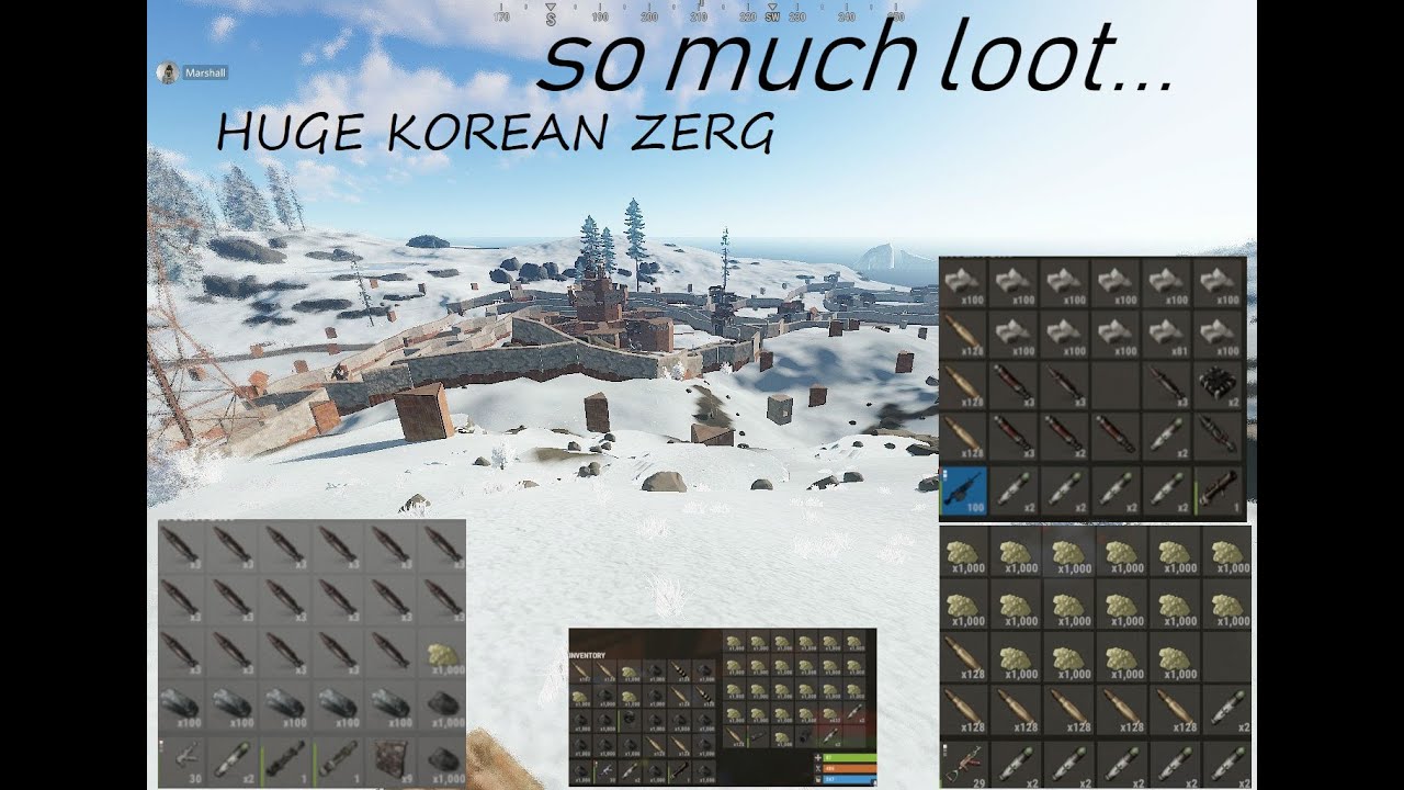 RUST| ONLINE RAIDING KOREAN ZERG WITH 3.5+ BOXES OF ROCKETS!\\300 ROCKETS\\RUSTAFIED.COM