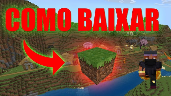 Como baixar minecraft pelo celular de graça 2022+tutorial de como colocar a  textura do minecraft 📲❤ 