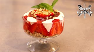 Strawberry Breakfast Parfait 🍓 Breakfast Recipe