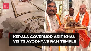 Kerala Governor Arif Mohammad Khan visits Ram temple in Ayodhya, bows before deity