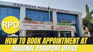 RPO Appointment Book Kaise Kare | How To Book Regional Passport Office Appointment