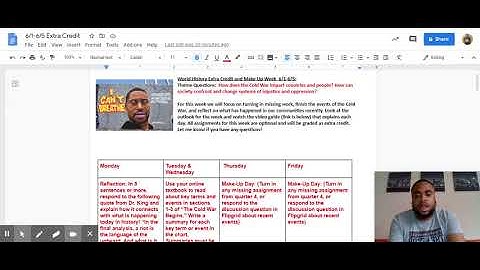 6/1-6/5 Extra Credit - Google Docs