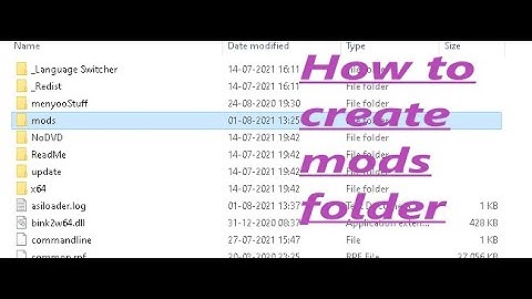 GTA V Mods Folder| How to create a Mods Folder 2021