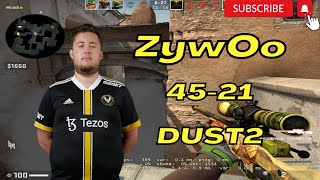 ZywOo 45Kills POV (Dust2) @ FACEIT ranked 2022.11.21 - CSGO POV