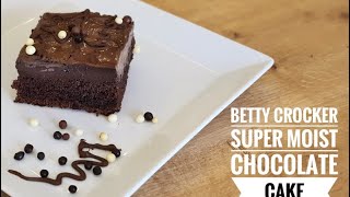 Betty crocker super moist chocolate ...