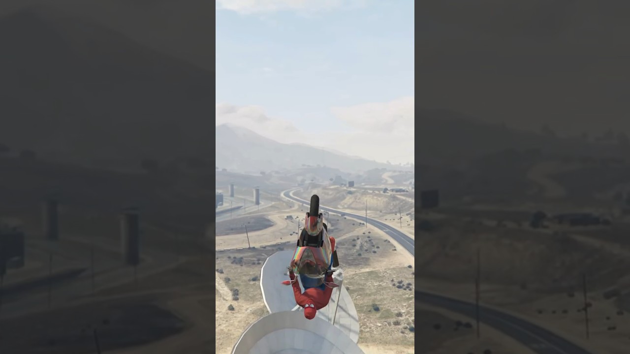 BIKE STUNT JUMPS PT.46 😱 gta bike gaming shorts gta5 ps5 YouTube