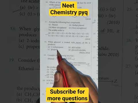 most expected chemistry questions chemistry neet shorts