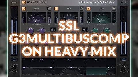 SSL G3 MultiBusComp On Heavy Mix