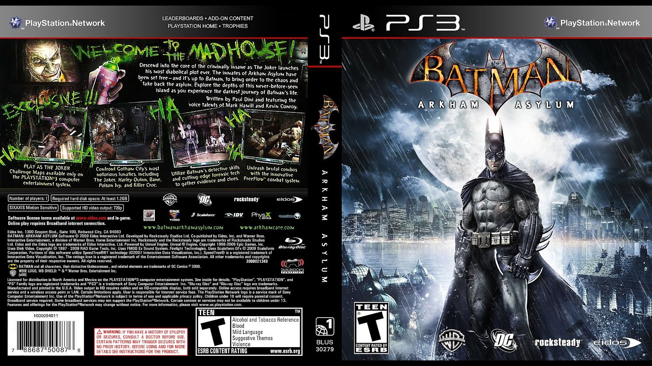 Jogo Batman: Arkham Asylum - PS3 - MeuGameUsado