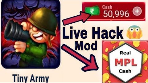 Mpl Tiny Army Game Hack 100% Real || Mpl Tiny Army Game Hack Trick | Mpl Tiny army game!! Live Proof