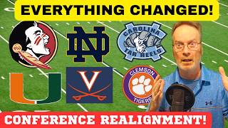 HUGE NEWS! CONFERENCE REALIGNMENT! Tennessee Football, FSU FOOTBALL, OHIO STATE, SEC football