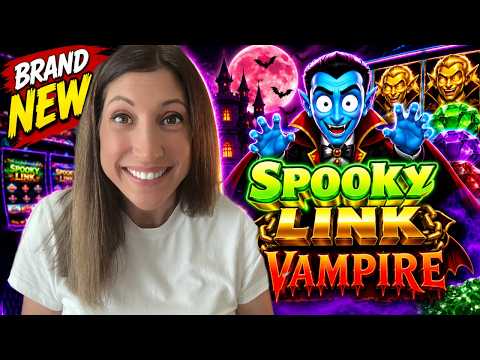 Early Morning Play - NEW Spooky Link Vampire Slot Full Session 🎰 ☕️ 🍀 🎰