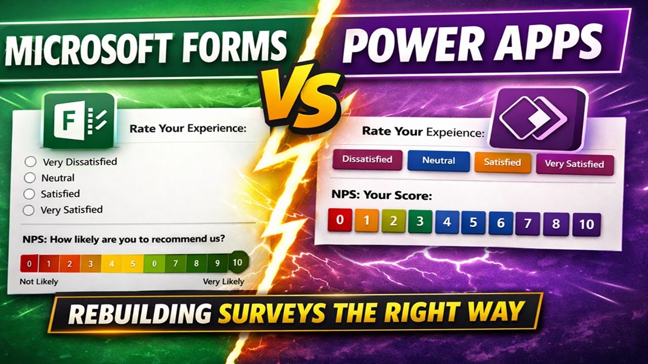 Microsoft Forms vs Power Apps: Rebuilding Surveys the Right Way